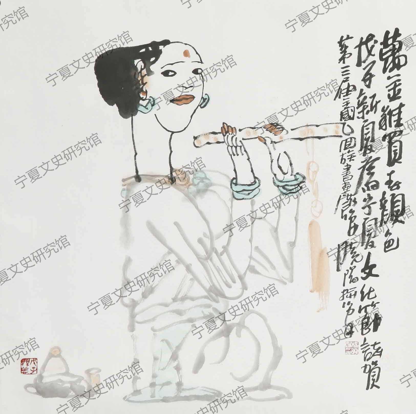 杨晓阳   国画  万金难买春颜色   66x66cm.png